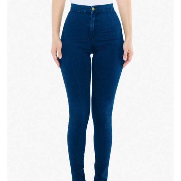 American Apparel Denim - High waisted skinny stretch jeans